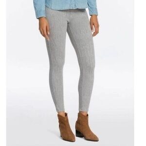 Spanx Gray Snakeskin Print Pull On Skinny Leg Jegging Pant Size M